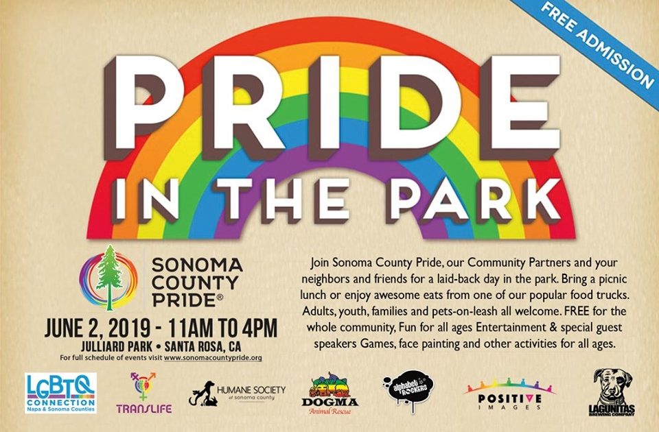 Pride In The Park Sonoma County LGBTQI Pride