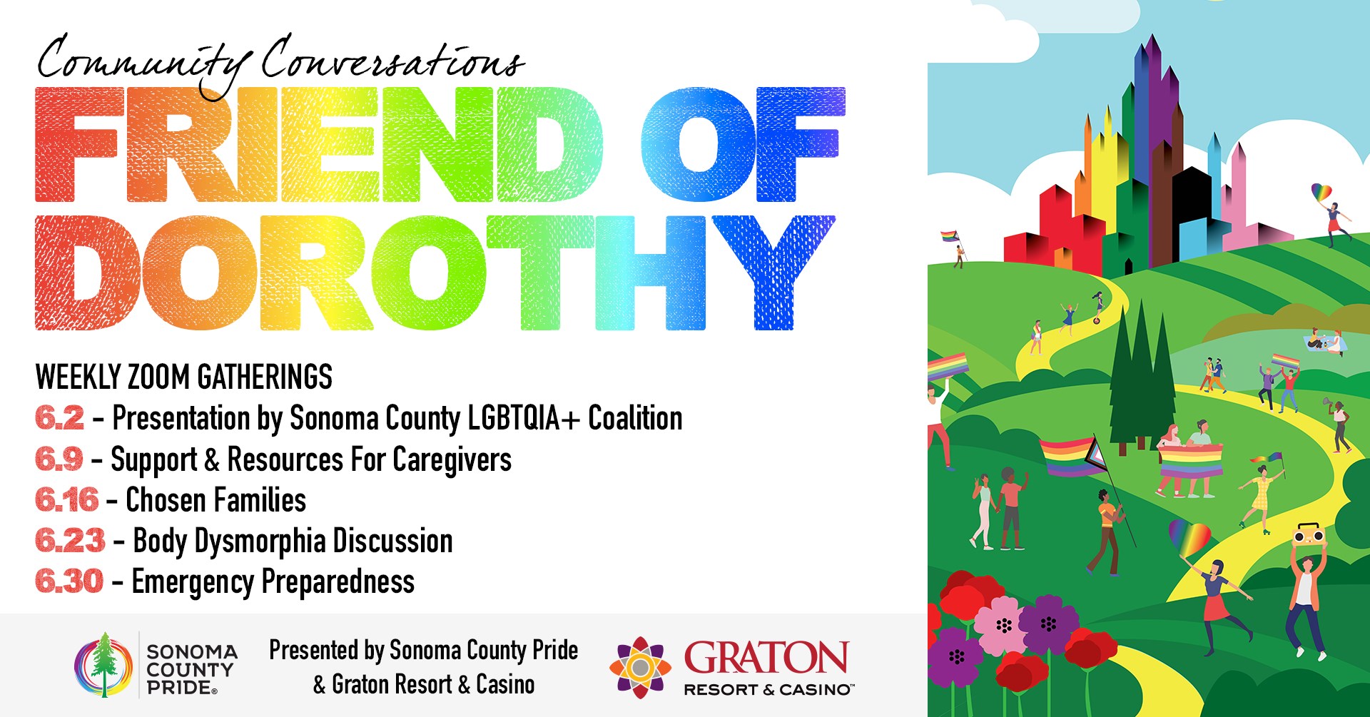 Sonoma County Pride’s “Friends of Dorothy” Community Conversations